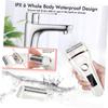 FRCOLOR Portable Electric Hair Remover for Women Waterproof USB Rechargeable Trimmer Stainless Steel Head Lightweight Facial and Eyebrow Ergonomic Handle view 4