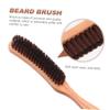 Beaupretty Men Beard Brush Beard Shaping Tool Grooming Mustache Cleaning Brush for Facial Hair Care Barber Shop Use view 4