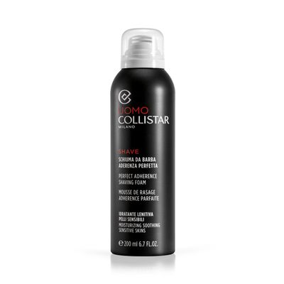 Collistar Men's Shaving Foam Excellent Adhesion, Optimal for Sensitive Skin, Moisturizing and Soothing, Protects and Nourishes the Skin, 200 ml