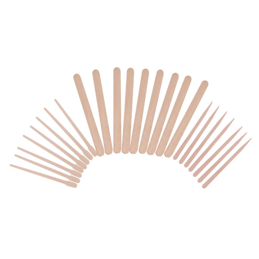 FOMIYES 600pcs Hair Removal Wax Sticks Wooden Applicator Sticks for Body Face Multifunctional Waxing Kit for Home Salon