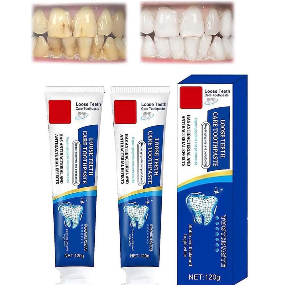 Consentbil Repair Toothpaste,Ginseng Propolis Conservation Toothpaste,Loose Teeth Toothpaste, Deep Cleaning Care Toothpaste,Loose Teeth Repair, Teeth Whitening Fresh Breath (2pcs)