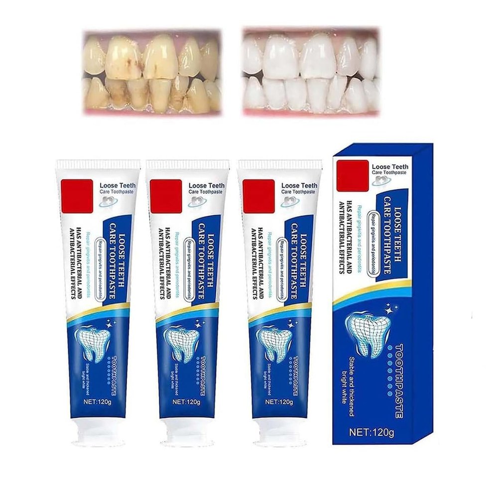 Consentbil Repair Toothpaste,Ginseng Propolis Conservation Toothpaste,Loose Teeth Toothpaste, Deep Cleaning Care Toothpaste,Loose Teeth Repair, Teeth Whitening Fresh Breath (3pcs)