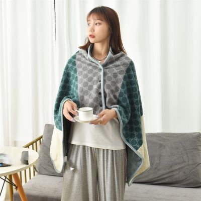 TESAY Wheelchair Blanket, Checked Scarf, Lightweight Winter Wheelchair Blanket, Legs, Foot Warmer Cover, Wind Protection, Sleeping Bag, Cape Poncho for Wheelchair Users