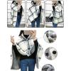 TESAY Wheelchair Blanket, Checked Scarf, Lightweight Winter Wheelchair Blanket, Legs, Foot Warmer Cover, Wind Protection, Sleeping Bag, Cape Poncho for Wheelchair Users view 2