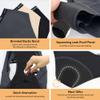 Women's High Absorbency Period Cotton Underwear Heavy Flow Leakproof Panties Washable Incontinence Briefs Multipack, 3 Packs - Solid Black, M view 2