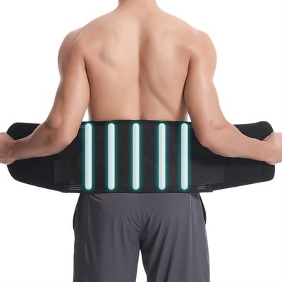 Adjustable Back Lumbar Support Belt Breathable Waist Brace Strap Lumbar Decompression Belt Men Women For Lower Back Pain Relief, Scoliosis, Herniated Disc, Sciatica (Color : Grey, Size : S) (Black M)