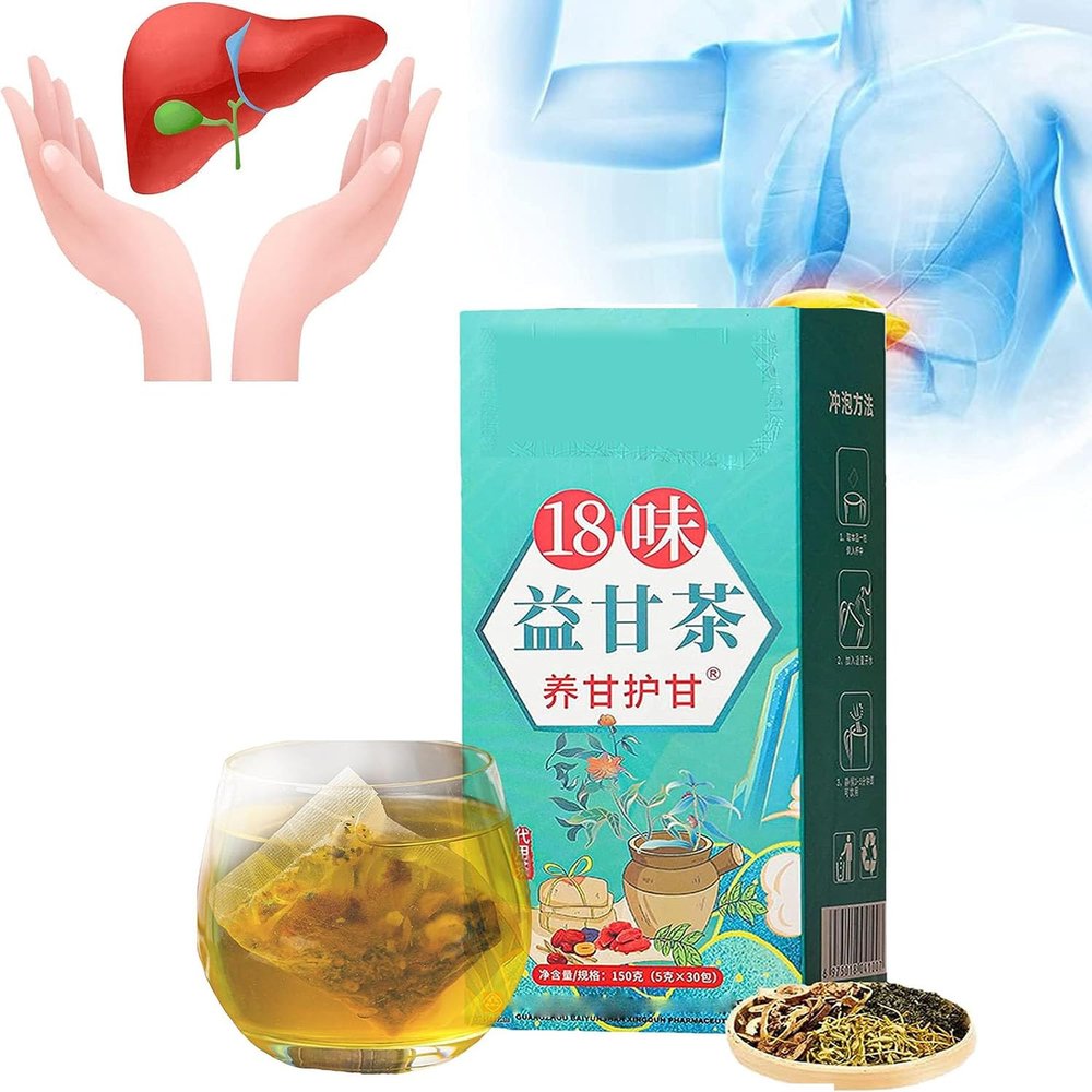 18 Flavors Liver Care Tea,18 Flavors of Liver Protection Tea,Daily Liver Nourishing Tea,Nourishing Liver and Protecting Liver Tea,Everyday Nourishing Liver Tea,Herbal Tea For Liver Health (1 Box)