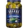 Krakus Pickled Dill Cucumbers 920g - Sweet & Sour Taste - Crispy Gherkins - Delicious Condiment - Ready to Serve - Glass Jar view 1