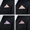 Amelia Salmon Red Multicolored Pocket Square Four Print Pocket Square for Men view 2