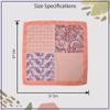 Amelia Salmon Red Multicolored Pocket Square Four Print Pocket Square for Men view 3