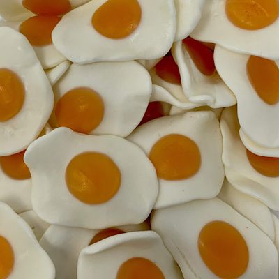 Giant Fried Eggs LARGE RETAIL Sweet Shop Jar by The Gourmet Sweet Company