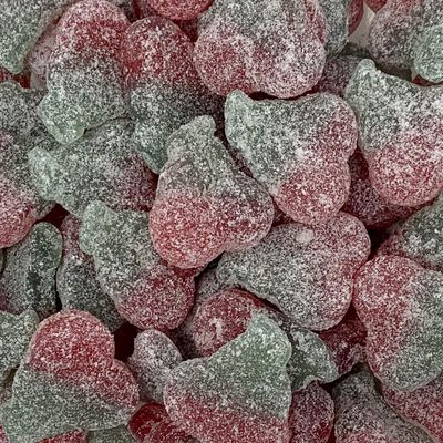 Fizzy Twin Cherries LARGE RETAIL Sweet Shop Jar by The Gourmet Sweet Company