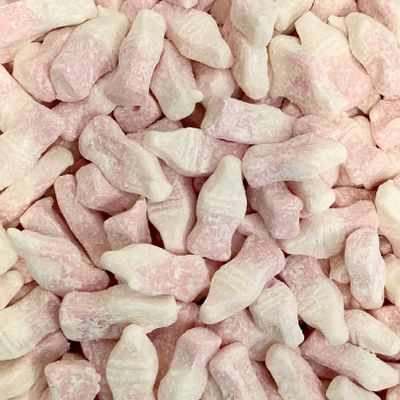 Dusted Strawberry Milkshake Bottles LARGE RETAIL Sweet Shop Jar by The Gourmet Sweet Company