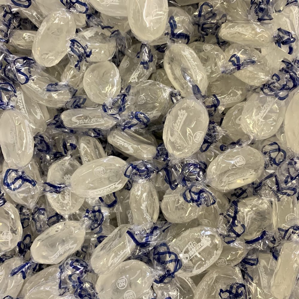 Crystal Mints (Wrapped) LARGE RETAIL Sweet Shop Jar by The Gourmet Sweet Company
