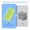2-Pack Damp Clean Duster Sponge, Magic Cleaning Sponge Baseboard Cleaner Duster Sponge Tool, Dusters for Cleaning Baseboards, Vents, Mirrors, Ceiling Fan & Cobweb, No Dust Flying and Spreading view 2