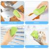 2-Pack Damp Clean Duster Sponge, Magic Cleaning Sponge Baseboard Cleaner Duster Sponge Tool, Dusters for Cleaning Baseboards, Vents, Mirrors, Ceiling Fan & Cobweb, No Dust Flying and Spreading view 3