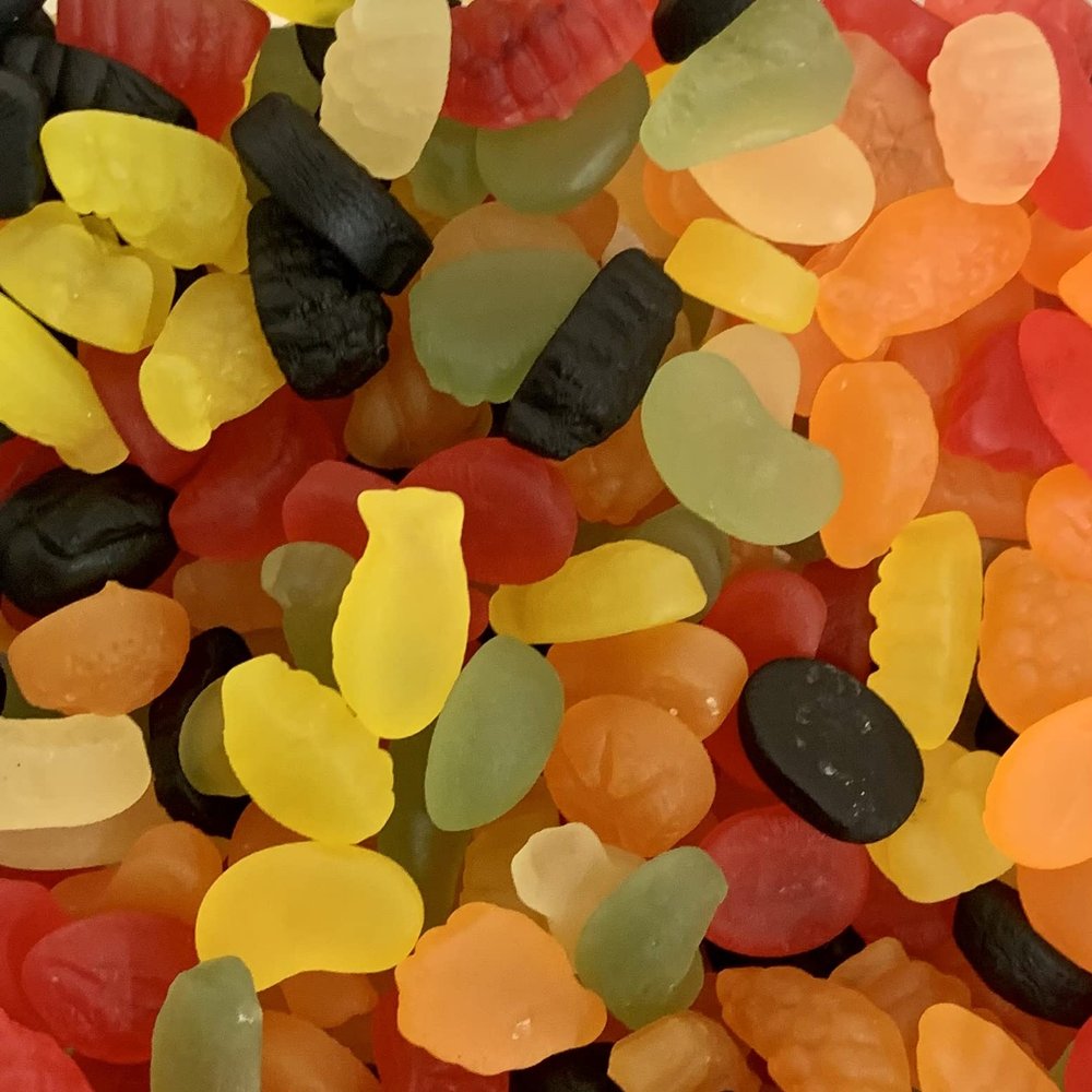 Fruit Salad Gums LARGE RETAIL Sweet Shop Jar by The Gourmet Sweet Company