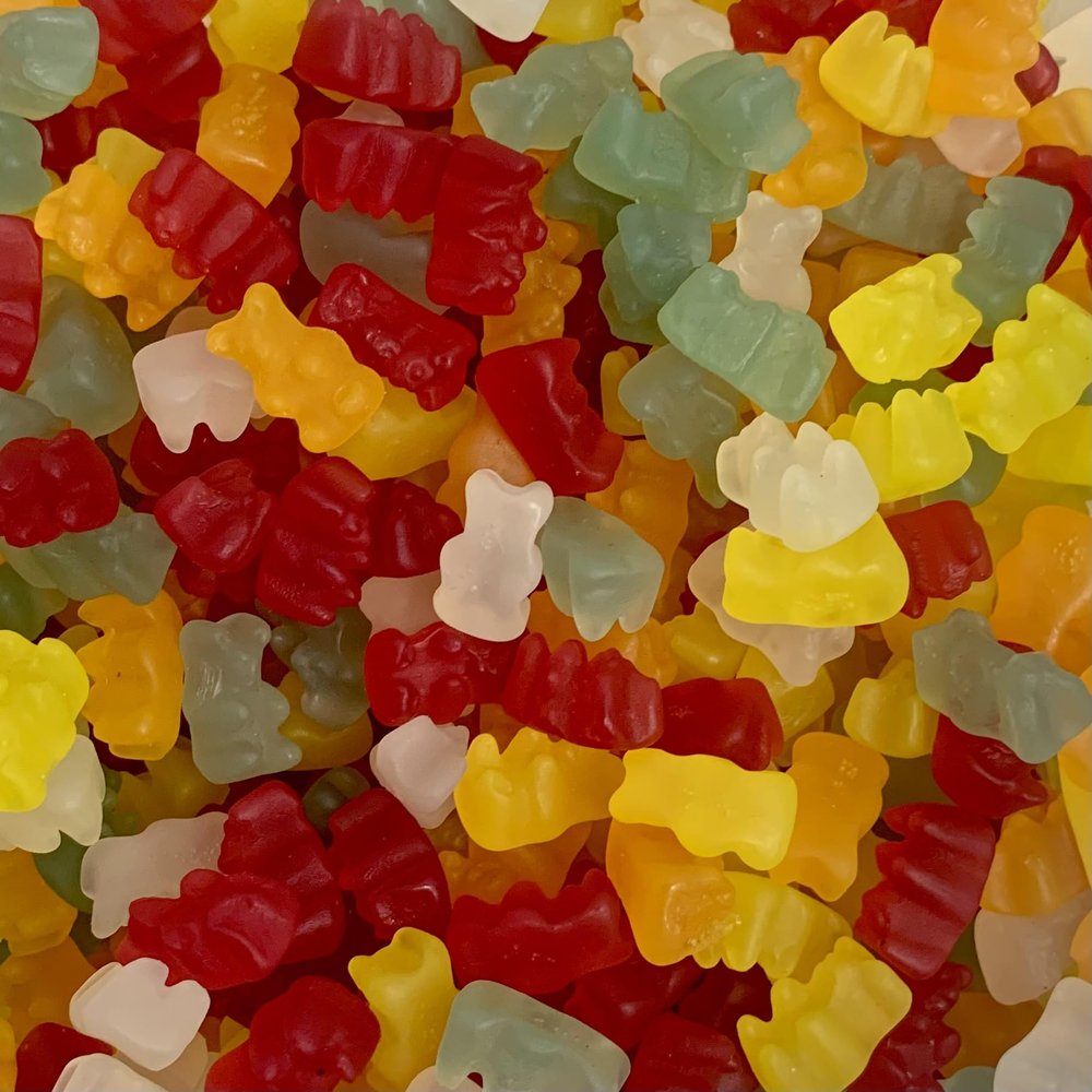 Vegan Gummy Bears LARGE RETAIL Sweet Shop Jar by The Gourmet Sweet Company