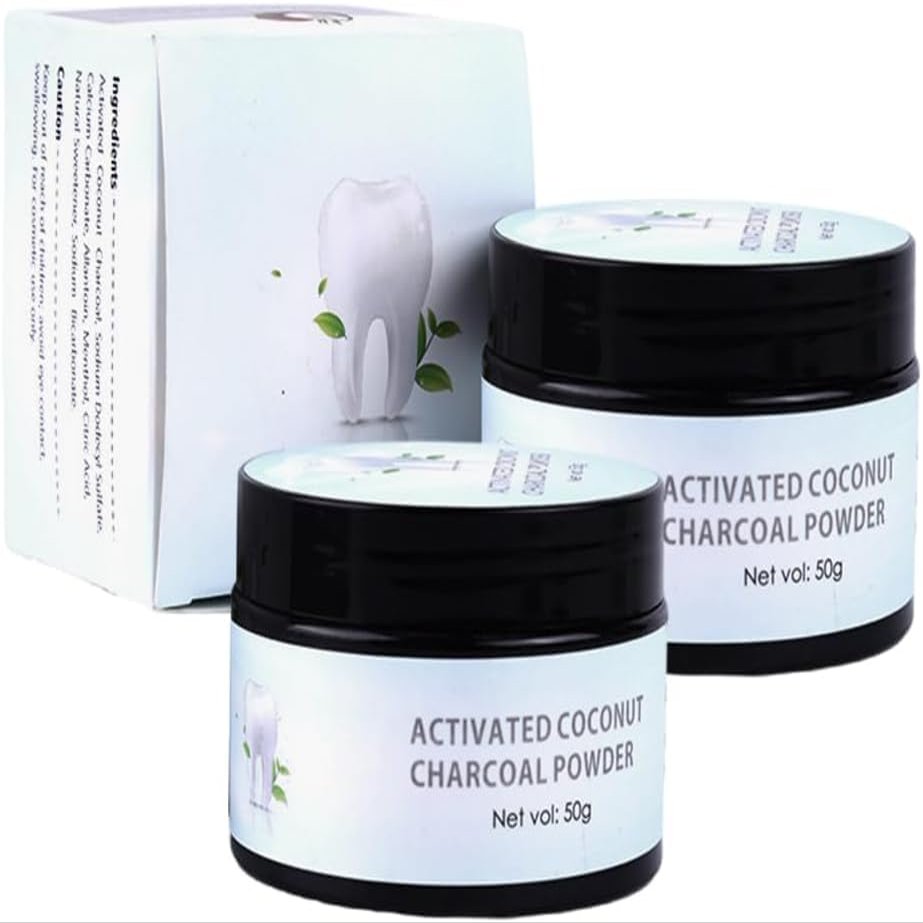 EXQST Teeth WhiteningActivated Coconut Charcoal Teeth Whitening PowderNatural Coconut CharcoalTeeth Whitening PowderTeeth Powder