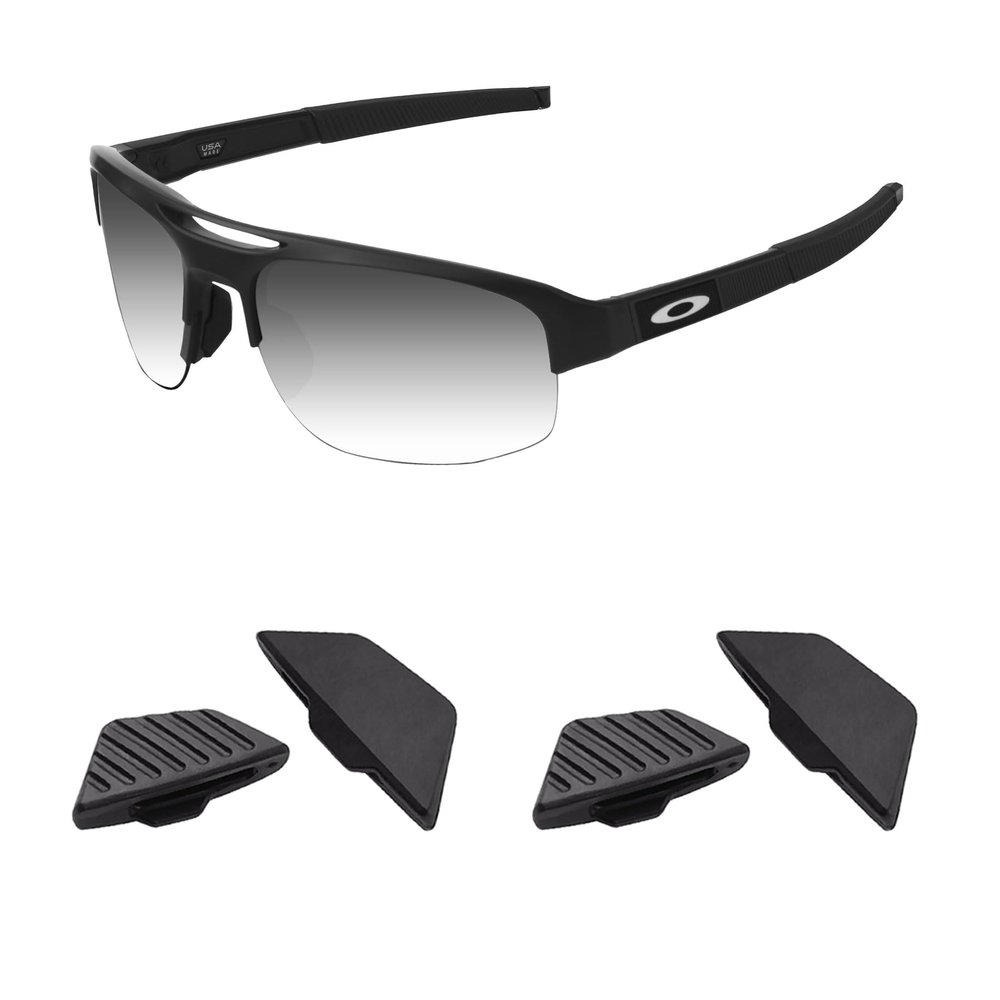 Acefrog 2 Pairs Upgraded Nose Pads for Oakley Mercenary OO9424 Sunglasses, Push-in Nose Piece Replacement, Anti-Slip, Black