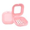 Luojuny Retainer Case with Vent Holes, Mirror, Slim Retainer Case Holder Denture Case for Travel, Mouth Guard Case with Gums, Picker, Clean Brush, for Women & Men Pink view 1