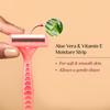 Carmesi Disposable Body Razors for Women - Pack of 5 | Aloe Vera & Vitamin E Moisture Strip For Smooth & Painless Hair Removal | Slip-Proof Rubber Grip | Safe, Hygienic & Economical view 3