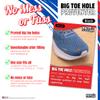 Trainer Armour Brit Patch (formerly Big Toe Hole Preventer for fabric footwear. Self-adhesive patches with a clever applicator. Also used for footwear repair (Black, LEFT FOOT ONLY) view 2