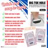 Trainer Armour Brit Patch (formerly Big Toe Hole Preventer for fabric footwear. Self-adhesive patches with a clever applicator. Also used for footwear repair (Black, LEFT FOOT ONLY) view 3