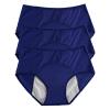 REUset Women's Washable Urinary Leakage Panties, 3 x Women's Incontinence Panties, Cotton Menstrual Panties for Menstrual Cycle, Breathable, Washable, Waterproof, F, L view 1