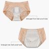 REUset Women's Washable Urinary Leakage Panties, 3 x Women's Incontinence Panties, Cotton Menstrual Panties for Menstrual Cycle, Breathable, Washable, Waterproof, F, L view 3