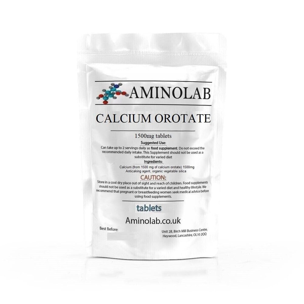 Aminolab - Calcium Orotate High Strength 1500mg 120 Tablets