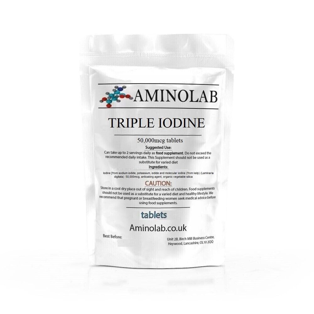 Aminolab - Triple Iodine Complex 50,000mcg 365 Tablets