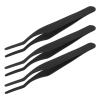 3pcs Eyelash Extension Applicator Tightly Closed Eyelash Tweezers Stainless Steel Rounded Edges for Beauty Salon view 4