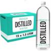 PREMIUM DISTILLED WATER | 1.5 Liter/ 50.7oz Big bottles 12 pack | Big Case | PURE multi purpose Delicious Distilled Water view 1