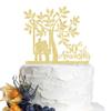Dcokska 50th Anniversary Cake Toppers,50Birthday Party, 50th Wedding Anniversary-Decoration Supplies view 1