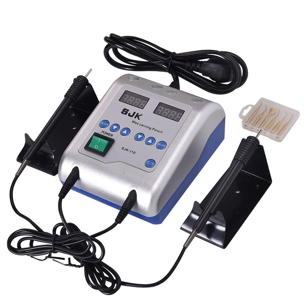 LBMED Dental Electric Wax Carver, Lab Instrument Wax Waxer with LED Screen, Adjustable Temperature 50~200 and 2 Ways Display, Memory Function, Good Effect, for Jewelry Wax Products