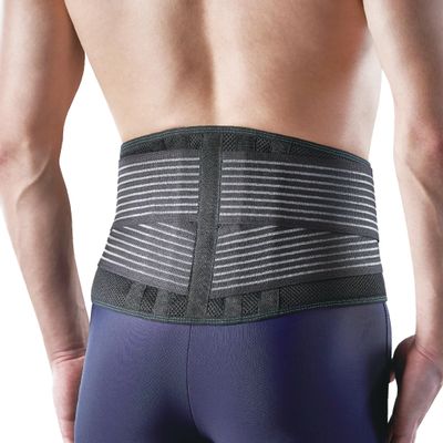 OPPO Back Stabilising Support Brace with Adjustable Straps & Stays for Lower Back Weakness, Muscle Strains, Ligament Sprain, Slipped Disc, Pain Relief. Breathable Material for Comfort (Large/X-Large)