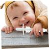Beavorty 8pcs Silicone Toothbrush for Boy Girl Months Suction Base Soft Bristles Boy Girl Training Toothbrush and Year Old view 3