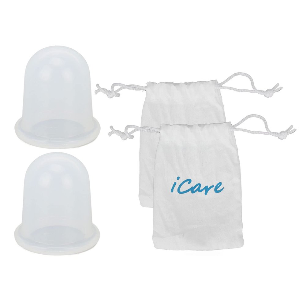 2pcs Cupping Set Chinese Cupping Therapy Set Hight Quality Transparent Silicone Muscle Relaxation Cupping Therapy Set