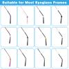 CANIPHA 12Pairs Eyeglass Ear Grips Non Slip, Glasses Slip Preventer Eyeglass Ear Cushions, Eye Glasses Ear Gripper Silicone Glasses Hooks Ear Grips for Eyeglasses Reading Glasses Sunglasses(12Colors) view 3