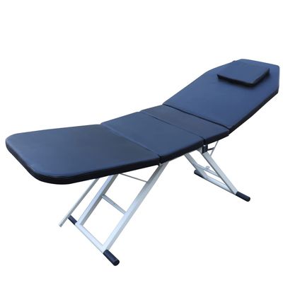 soudesileim Massage Bed Height Adjustable, 3-Zone Massage Table Folding, 182x60cm Massage Bed, Ergonomic Salon Bed, 250kg Load Capacity, For Spa, Salon, Tattoo (Black)