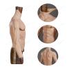 CRODRES Silicone Fake Muscle Suit with Arms Realistic Abdominal Muscle Vest Simulation Skin Male Chest for Cosplay Party,Color 1,L view 4