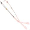 GINTON Replacement Temple Arm Frame,Eyeglass End Tips, Eyeglasses Arm Leg,1 Pair Rimless Glasses 2-Hole Temples Rhinestone Eyeglass Repair Parts Eyeglass Temples Replacement Arms, Pink view 1