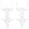 DOUKI Women One-piece Lingerie Open Crotch Bodysuit Adjustable Shoulder Straps 1/4 Underwired Open Cups Crotchless Backless Nightwear view 1