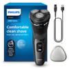 Philips Electric Shaver 3000 Series - Wet & Dry Electric Shaver for Men with SkinProtect Technology in Dark Moon, Pop-up Beard Trimmer, Cordless Shaver (Model S3145/00) view 1