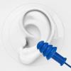 10 Pairs of Sleep Earplugs, Soft Silicone Reusable Flexible Silicone HeaSecurityEarplugs, Christmas Tree Shaped Wired Earplugs view 4