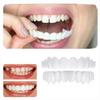Flipped Warmth 2 Pairs False Teeth, Instant Veneers Dentures Clip on Veneers Top and Bottom, Temporary Dentures Comfortable Fake Teeth for Men Women Adult, Confident-Smile view 2