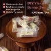 QANYEGN 500Pcs Edible Rice Paper, Nougat Paper, Edible Wafer Paper, Handmade Candy Wrapping Sheets for Sweets Decorating view 3