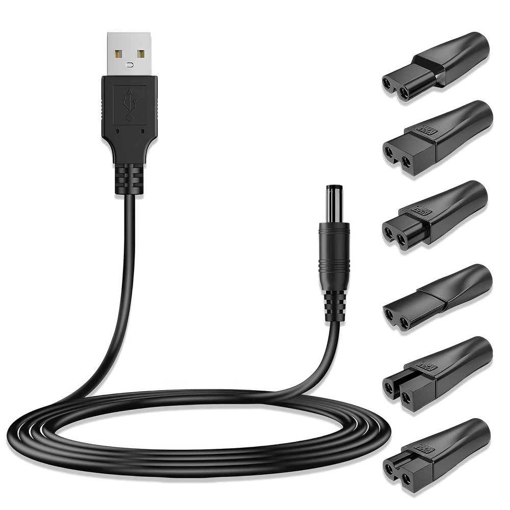 JIANYH Shaver Charger, Electric Shaver Chargers & Power Supplies, Razor Charger for All Kinds of Electric Hair Clippers/Razors/Beauty Devices/and Other Charging Leads