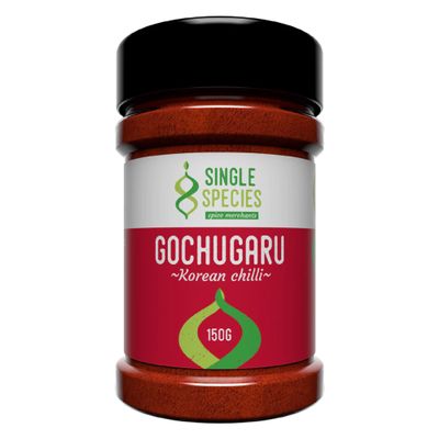 Angus & Oink | Superior Single Species Gochugaru Chilli Flakes | Authentic Kimchi & Korean Cuisine | Smoky, Fruity-Sweet Flavor | Stir Fries & Marinades| 1 x 150G Tub with Shaker Cap
